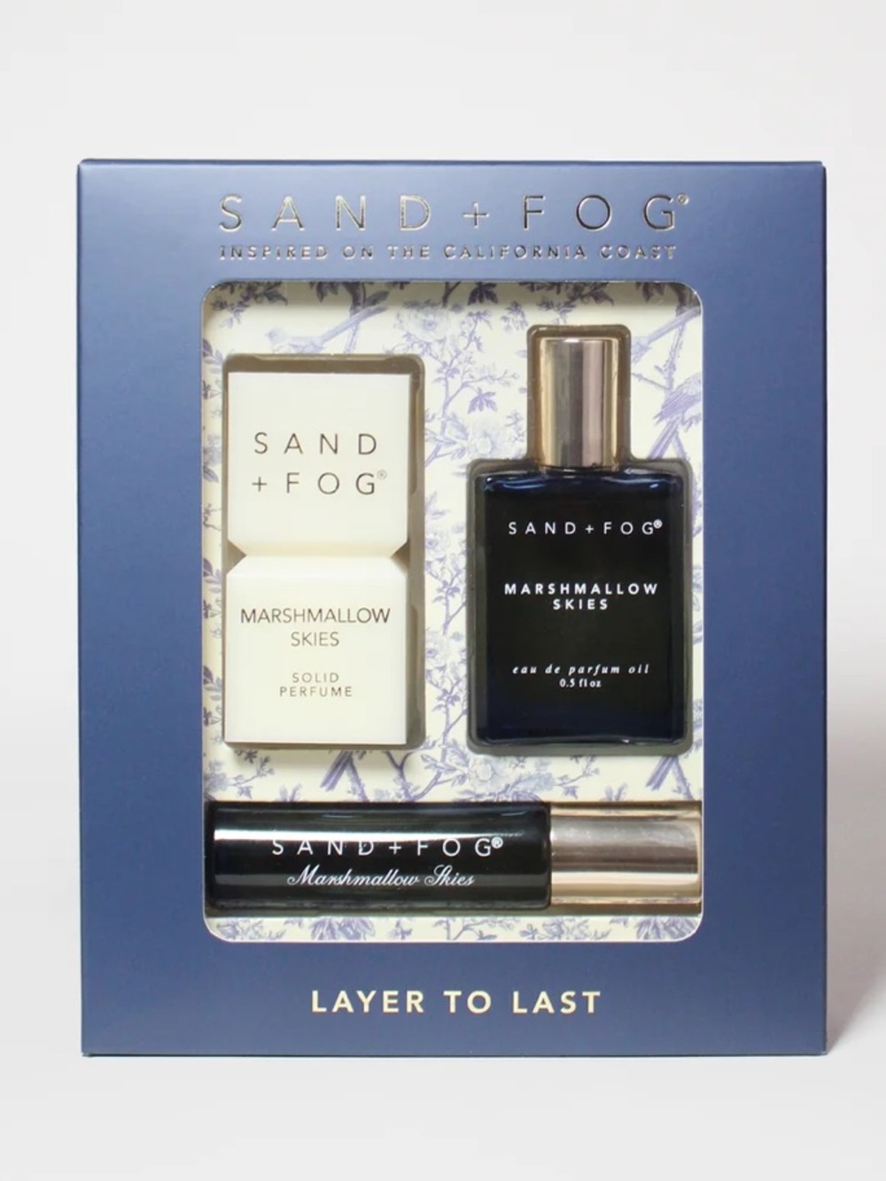 SAND + FOG Layering Love Perfume Oil and Solid Perfume Set - Marshmallow Skies